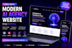 build modern ai agency website using wordpress