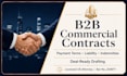 prepare legally structured b2b commercial contracts