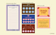 design notepapers, tracker cards, thank you cards