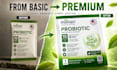 premium supplement sachet packaging label design