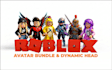 do 3d roblox dynamic head, roblox bundle, face makeup and layered clothing