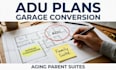 adu architectural plans and garage conversion layouts for duplex house projects