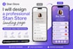 design a stan store landing page