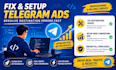 fix telegram ads decline telegram ads destination active telegram ads review