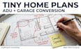 adu architectural plans and garage conversion layouts for tiny home projects