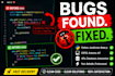 fix bugs in your python, javascript, node js, or arduino code