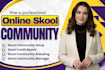 setup skool community setup skool online community setup skool community manager