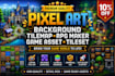 do pixel art background, pixel tilemap rpg maker pixel game asset pixel tileset