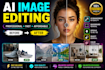 do ai image editing, background removal and upscale