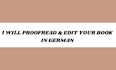 proofread and edit your book in german