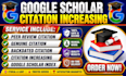boost google scholar citations, backdated citations, h index and journal impact