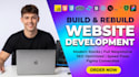 build website development as front end developer full stack developer react PHP