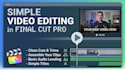do basic video editing in final cut pro
