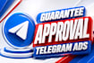 fix prohibited telegram ads, approve telegram ads, telegram destination