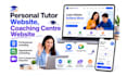 build personal tutor website, online booking system coaching centre website