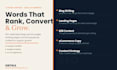 write SEO optimized and conversion focused content