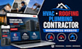 design hvac roofing plumbing contractor wordpress website