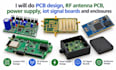 do pcb design rf antenna pcb power supply iot singal board and enclosures