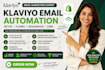 setup email automation flows sequences klaviyo shopify crm expert aweber kvcore