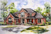 paint custom watercolor house portrait