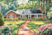 paint watercolor house portrait