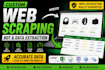 build a custom web scraping bot and automation bots in python and js