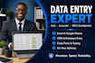 do accurate data entry, excel data entry, copy paste and typing work