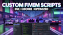 develop custom fivem scripts for esx, qbcore and gta rp servers