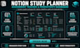 design notion study planner, assignment tracker and productivity dashboard