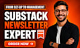 setup substack account substack newsletter post substack publication management