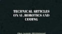 write technical articles ai, robotics, coding topics
