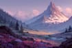 create pixel art background, landscape, illustration