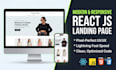 develop a responsive frontend website using react js