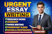 write urgent essay writing on any topic fast delivery
