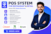 set up complete pos system for restaurants and retail
