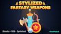 create vibrant cartoon 3d game props