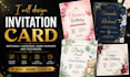 design editable birthday invitation cards in canva
