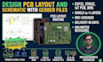 design schematics and pcb layout with gerber files and bom