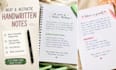 write neat and aesthetic handwritten notes in english