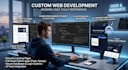 build custom website using python django flask or html css js
