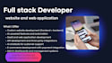 build custom full stack website and web application, frontend, backend developer