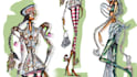 create a hand drawn fashion illustration