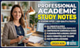 create high quality study notes and educational materials