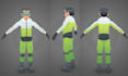 create modular stylized low poly 3d models toon style