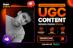 ugc promoting video on both languages
