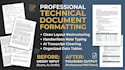 format, type, and clean your engineering notes or technical documents