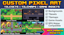 do pixel art background pixel tileset pixel tilemap rpg maker pixel game asset