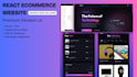 build a modern react ecommerce frontend website