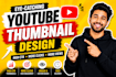 professional eye catchy thumbnail for youtuber
