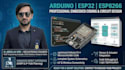write arduino or esp32 code and design circuit schematics
